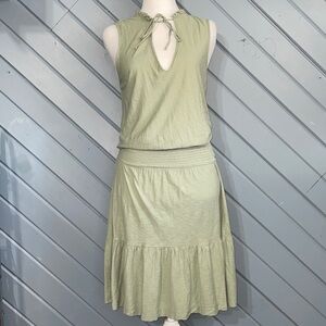 Nation LTD Sleeveless Burnout Green Sleeveless Dress